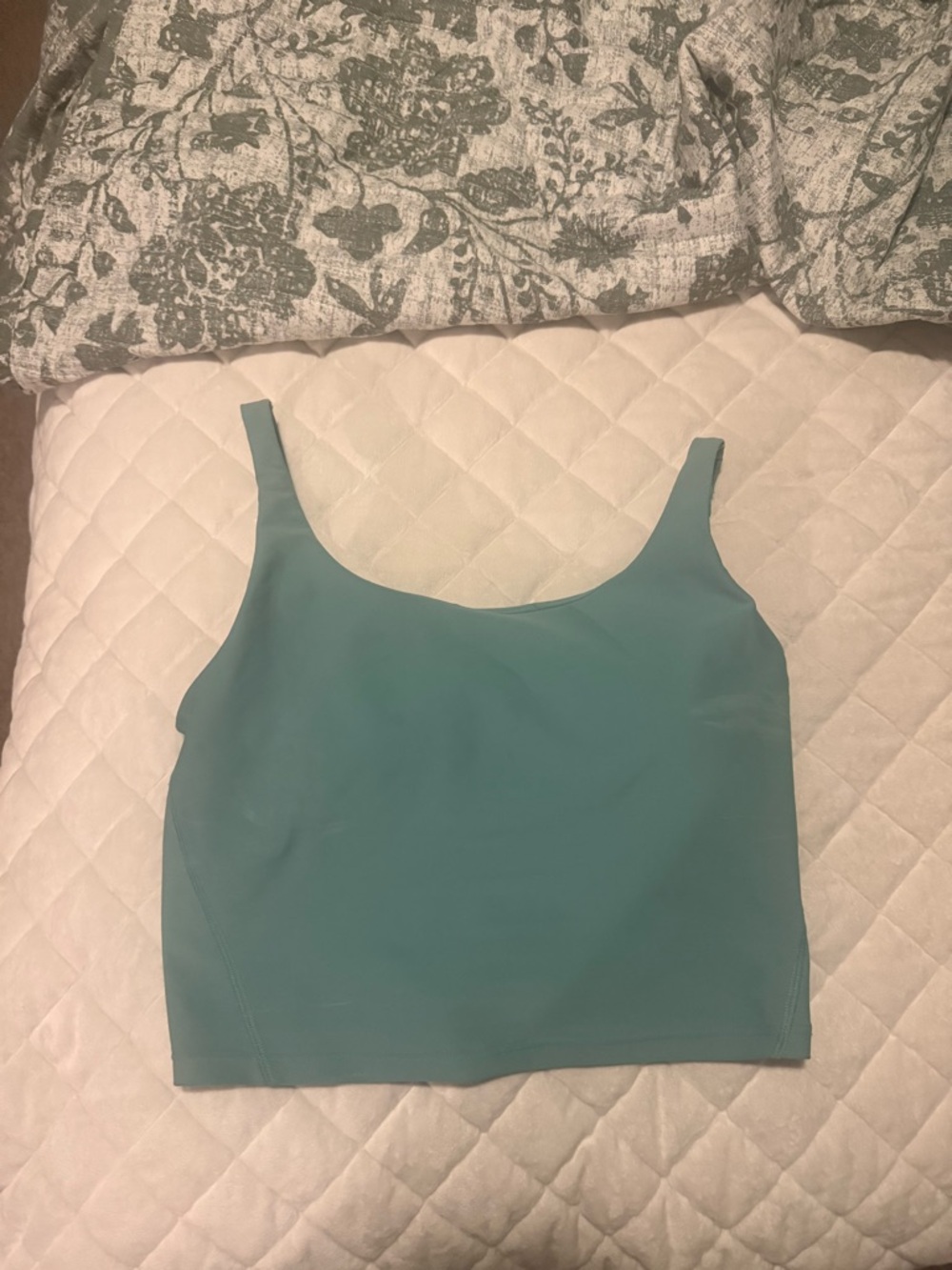 Women's Old Navy Teal Scoop Neck Crop Tank Top